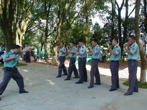 寧化開展百名保安大練兵