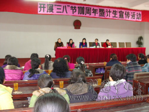 曹坊鄉計生講座慶“三八”