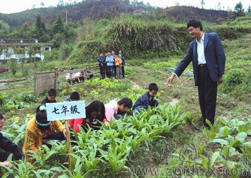 方田中心學校現實版“開心農場”讓學生更開心