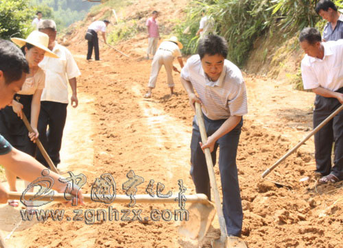 黨員奉獻日：安樂鄉義務清理道路塌方