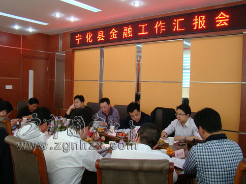 寧化縣金融工作匯報會召開