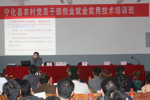 寧化300名農村黨員干部學金銀花種植技術