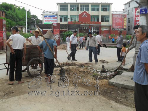 淮土整治集鎮衛生迎接黨90華誕