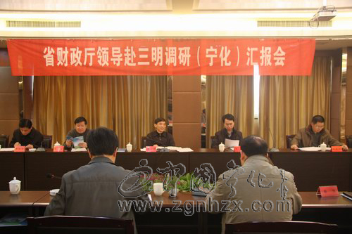 省財(cái)政廳廳長(zhǎng)陳小平到寧化調(diào)研