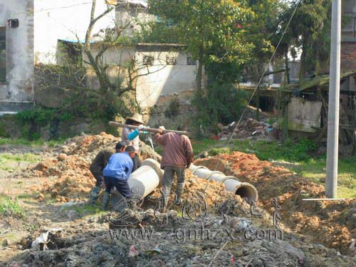 曹坊鄉河濱步道工程建設如火如荼