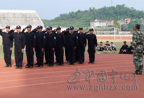 寧化城管綜合執法人員接受軍訓