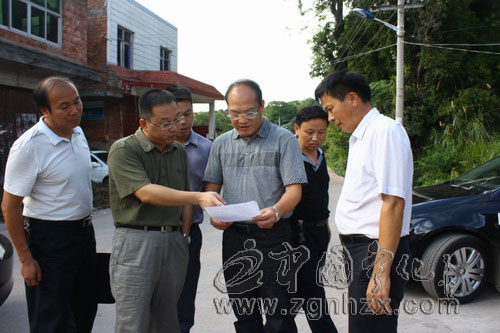 肖長根到淮土鄉調研村級組織換屆選舉工作