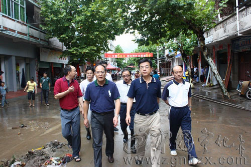 鄧本元市長來寧察看防汛抗災工作