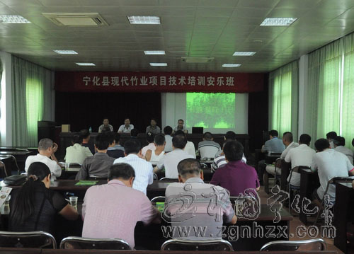 寧化縣舉辦現代竹業項目技術培訓班