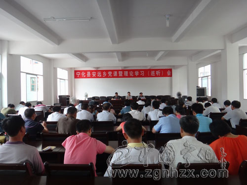 寧化黨課暨理論學習（巡聽）會在安遠鄉舉行