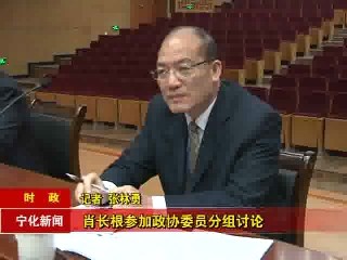 肖長根參加政協委員分組討論
