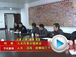 人大代表分組審議人大、法院、檢察院三個工作報告