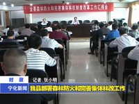 我縣部署森林防火和完善集體林改工作