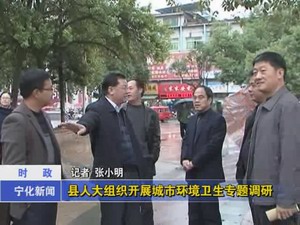 縣人大組織開展城市環境衛生專題調研
