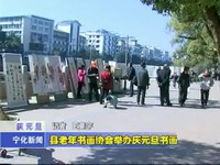 縣老年書畫協會舉行慶元旦書畫展