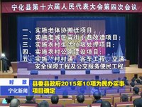 縣委縣政府2015年10項為民辦實事項目確定