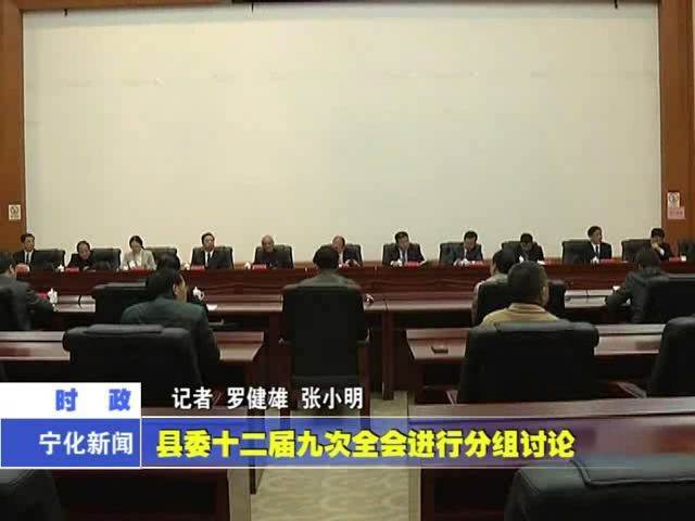 縣委十二屆九次全會進(jìn)行分組討論
