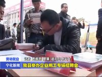 我縣舉辦企業(yè)用工專場(chǎng)招聘會(huì)