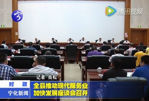 全縣推動現代服務業  加快發展座談會召開