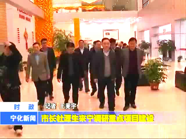 市長杜源生來寧調(diào)研重點項目建設(shè)