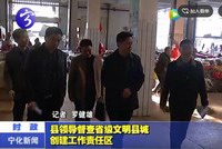 縣領導督查省級文明縣城創建工作責任區