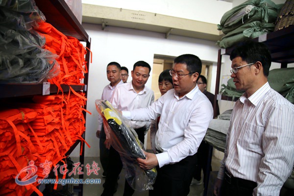 縣委書記余建地檢查指導防汛備汛工作