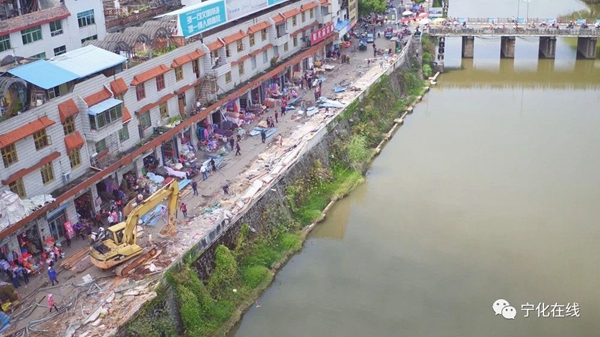 寧化南橫街300余攤位拆除完畢,新橋市場今日營業!