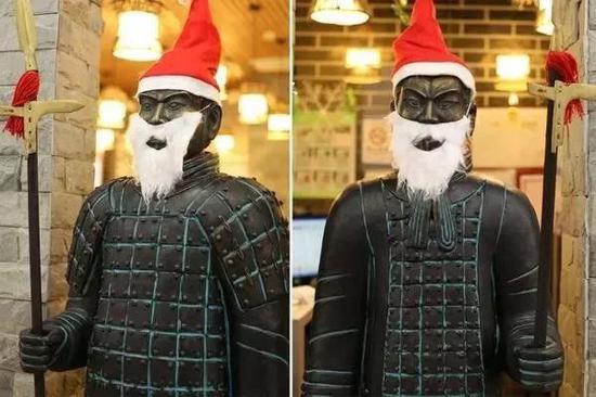 ▲圣誕 ? 兵馬俑 ? 老人