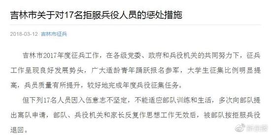 圖片源自吉林市人民政府征兵辦公室微信公眾號