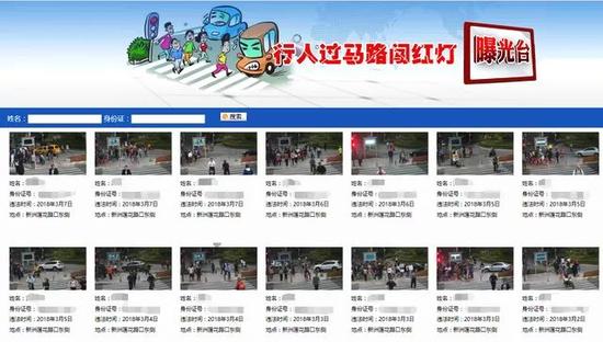 曝光臺網(wǎng)站部分截圖。來源：人民日報客戶端