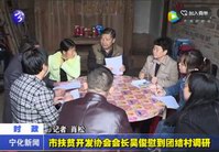 市扶貧開發協會會長吳俊慰到團結村調研