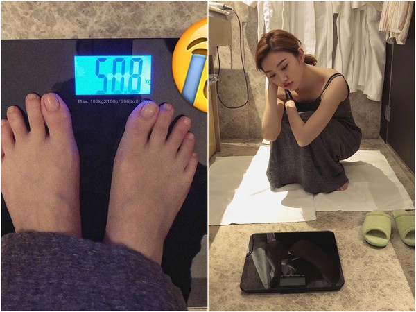 景甜自曝變胖，體重過百，讓她非常苦惱。