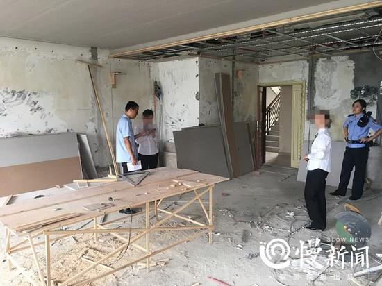 執(zhí)行法官進入林某豪宅查看