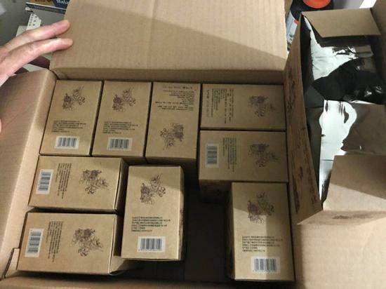 ▲劉芳購買的減肥茶