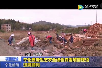 寧化源澤生態農業綜合開發項目建設進展順利