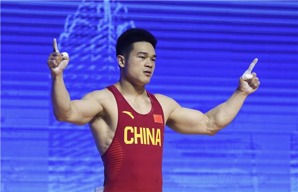 閩將石智勇打破男子73公斤級抓舉及總成績世界紀錄