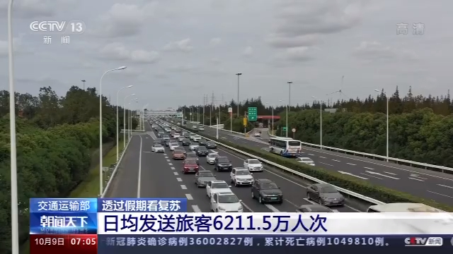 日均發送旅客6211.5萬人次！假期交通客流量連創今年新高