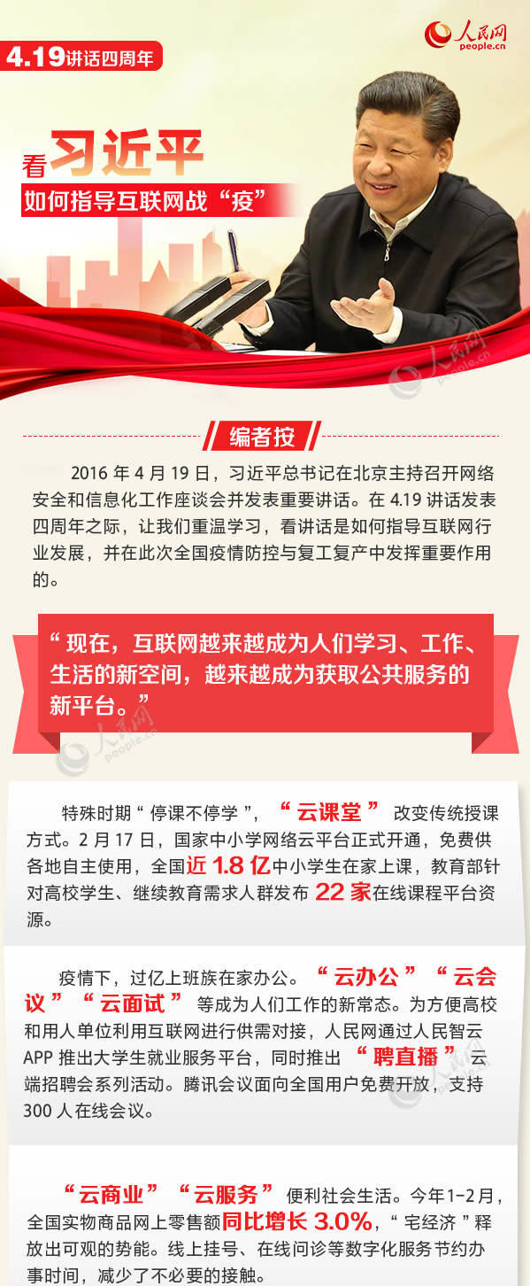 4.19講話四周年 看習(xí)近平如何指導(dǎo)互聯(lián)網(wǎng)戰(zhàn)"疫"