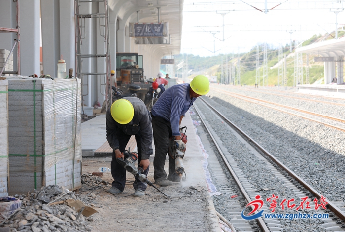 興泉鐵路寧化站：客運站房建設有序推進