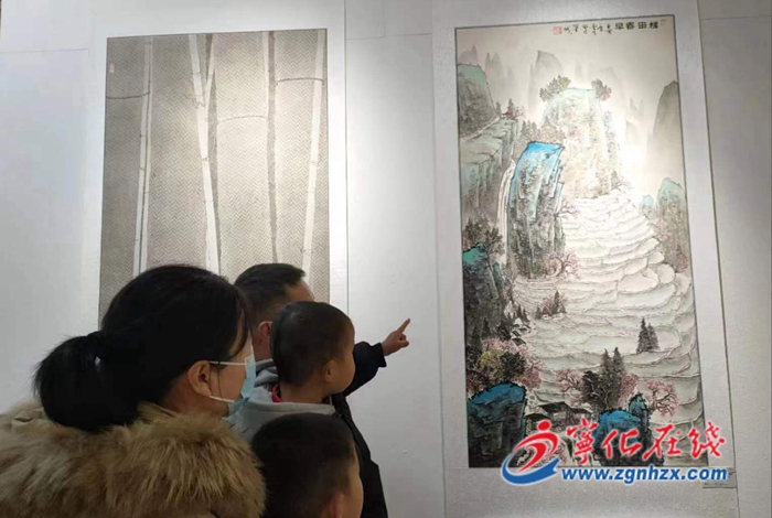 三明市工筆畫作品巡回展走進寧化