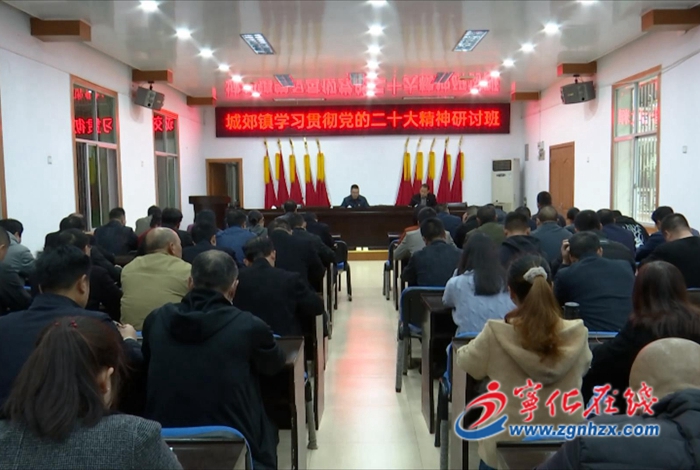 寧化城郊鎮(zhèn)：舉辦學(xué)習(xí)貫徹黨的二十大精神研討班