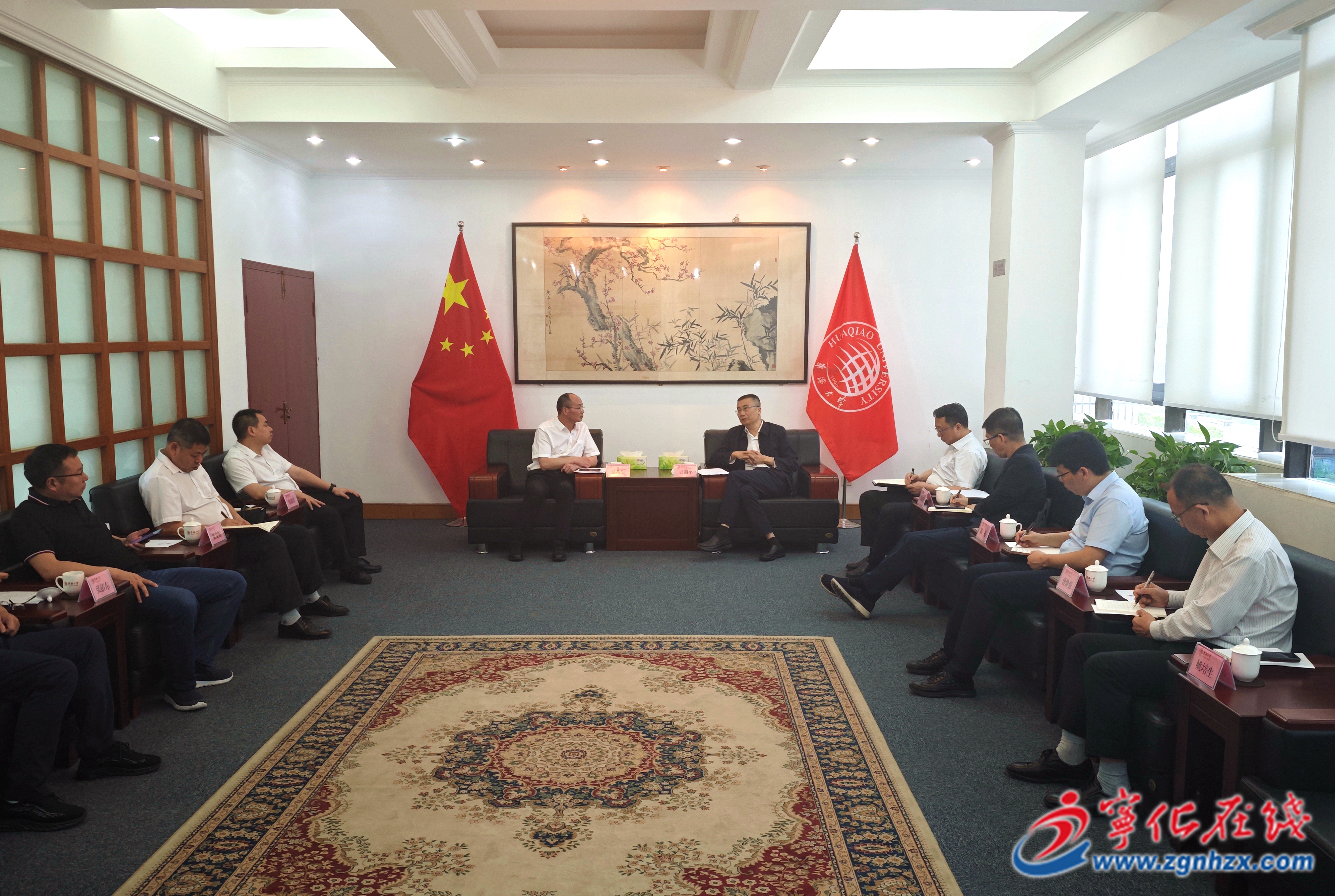 寧化縣領導帶隊赴華僑大學對接掛鉤幫扶工作