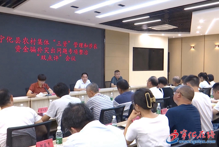 寧化召開農村集體“三資”管理和涉農資金騙補突出問題專項整治“雙點評”會
