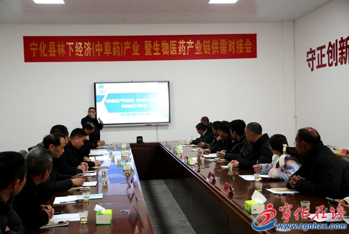 寧化縣召開生物醫藥產業鏈供需對接會