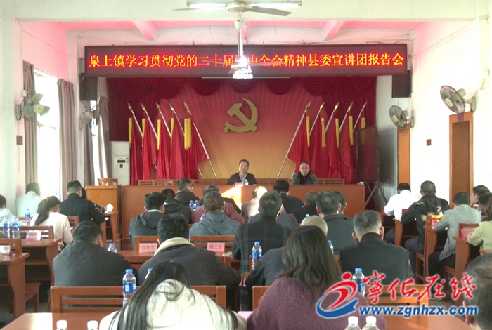 學(xué)習(xí)貫徹黨的二十屆四中全會精神縣委宣講團(tuán)赴各鄉(xiāng)鎮(zhèn)開展宣講