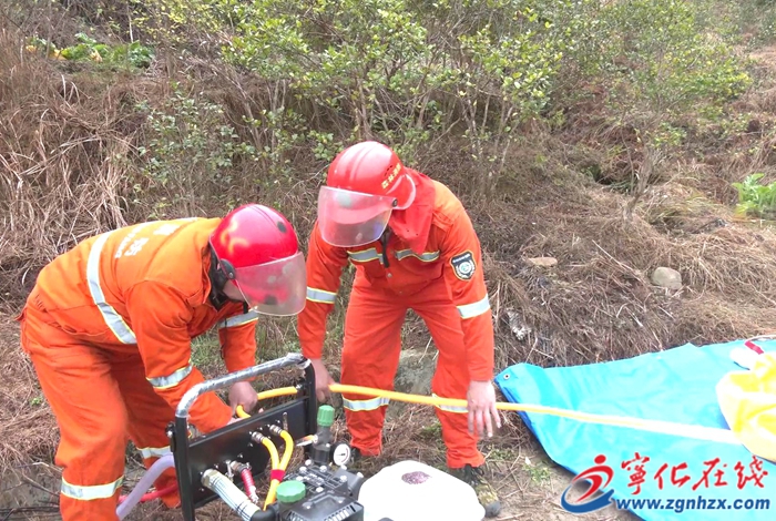 寧化縣開展“以水滅火”能力提升演練