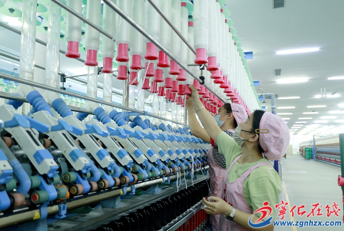 寧化：紡織生產(chǎn)忙