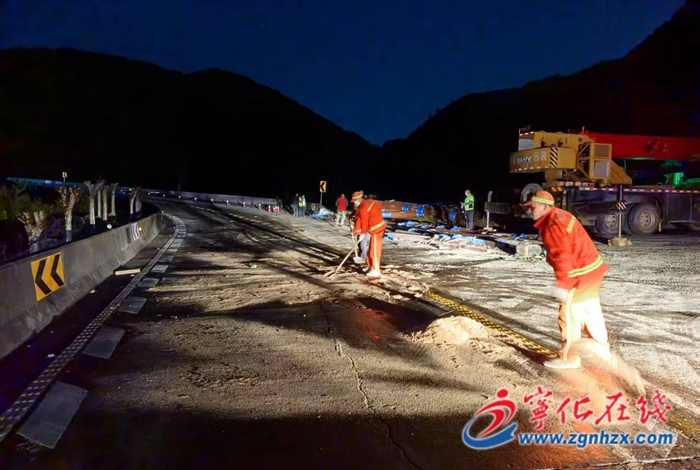 寧化公路分中心：夜間緊急搶險，守護公路安全