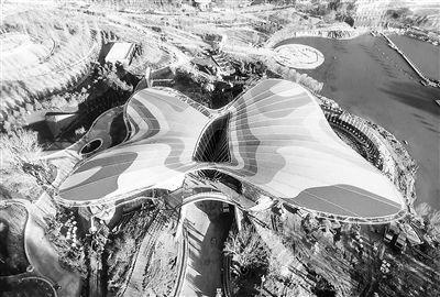 世園會公共區(qū)域主建筑完工