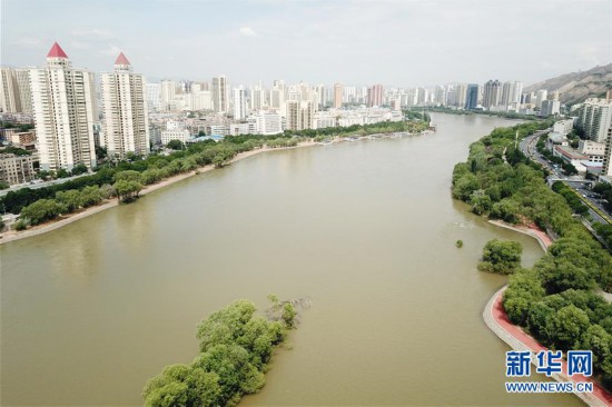 黃河蘭州段20公里健身步道循環圈即將建成投用